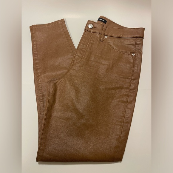 Express Denim - Express Metallic Brown Pants